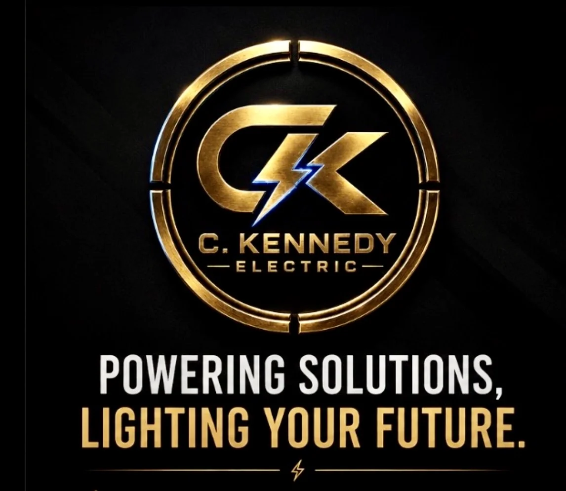 Christopher Kennedy performing electrical work on-site — C. Kennedy Electric licensed electrician